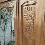 Art deco oak cabinet