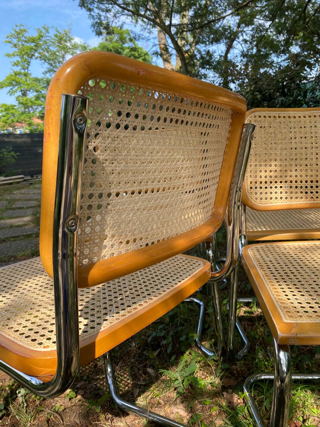 Set of 6 B32 chairs by Marcel Breuer