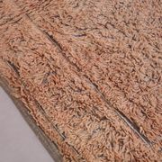 Peach Vintage Moroccan Rug 203 x 331 cm, Berber Shag Rug, Handmade Boho Rug