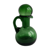 Pitcher chemical vial in green glass