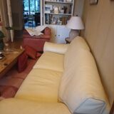 Roche Bobois 3-seater leather sofa
