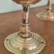 Pair of adjustable wall lights in blown glass and solid brass - modern design