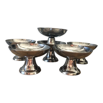 Vintage stainless steel ice cups