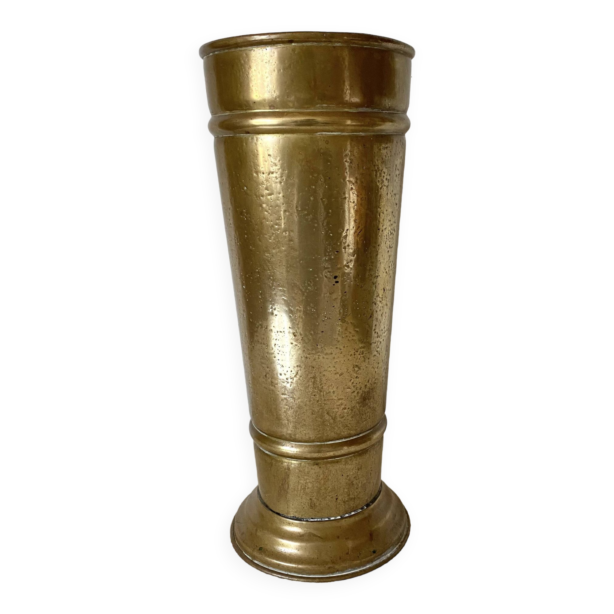 Brass umbrella stand - Brass La Gacilly -Le Dinandier