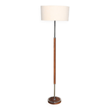 Scandinavian metal wood floor lamp