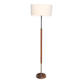Scandinavian metal wood floor lamp