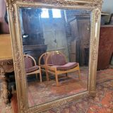 Golden mirror xixth period restoration 132×110cms