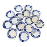 Lunéville blue flower dinner plates