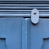 1940s Parisian blue paneled wardrobe