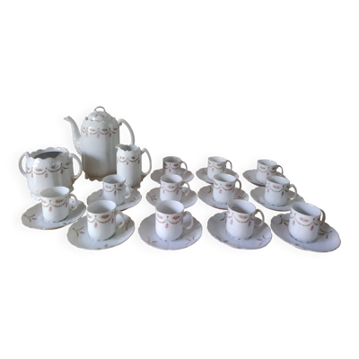 Service à café en Porcelaine de Limoges vers 1900