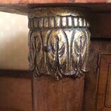 Antique bedside table with marble