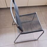 Set of 4 vintage chairs of the iconic Melker "spaghetti" model by Lisa Norinder for Ikea, 1990