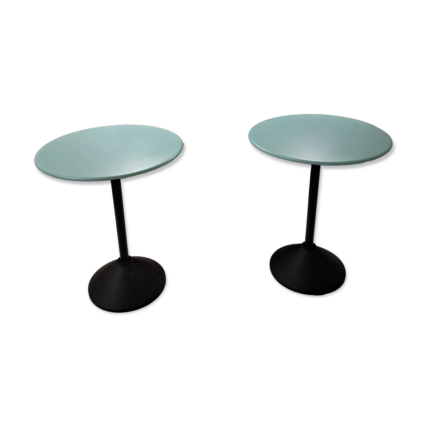 Set of postmodern side tables. Porada Arredi home.