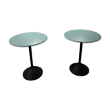Set of postmodern side tables. Porada Arredi home.