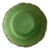 Plat Dieulefit en terre vernissée à godrons Etienne Noel 1950