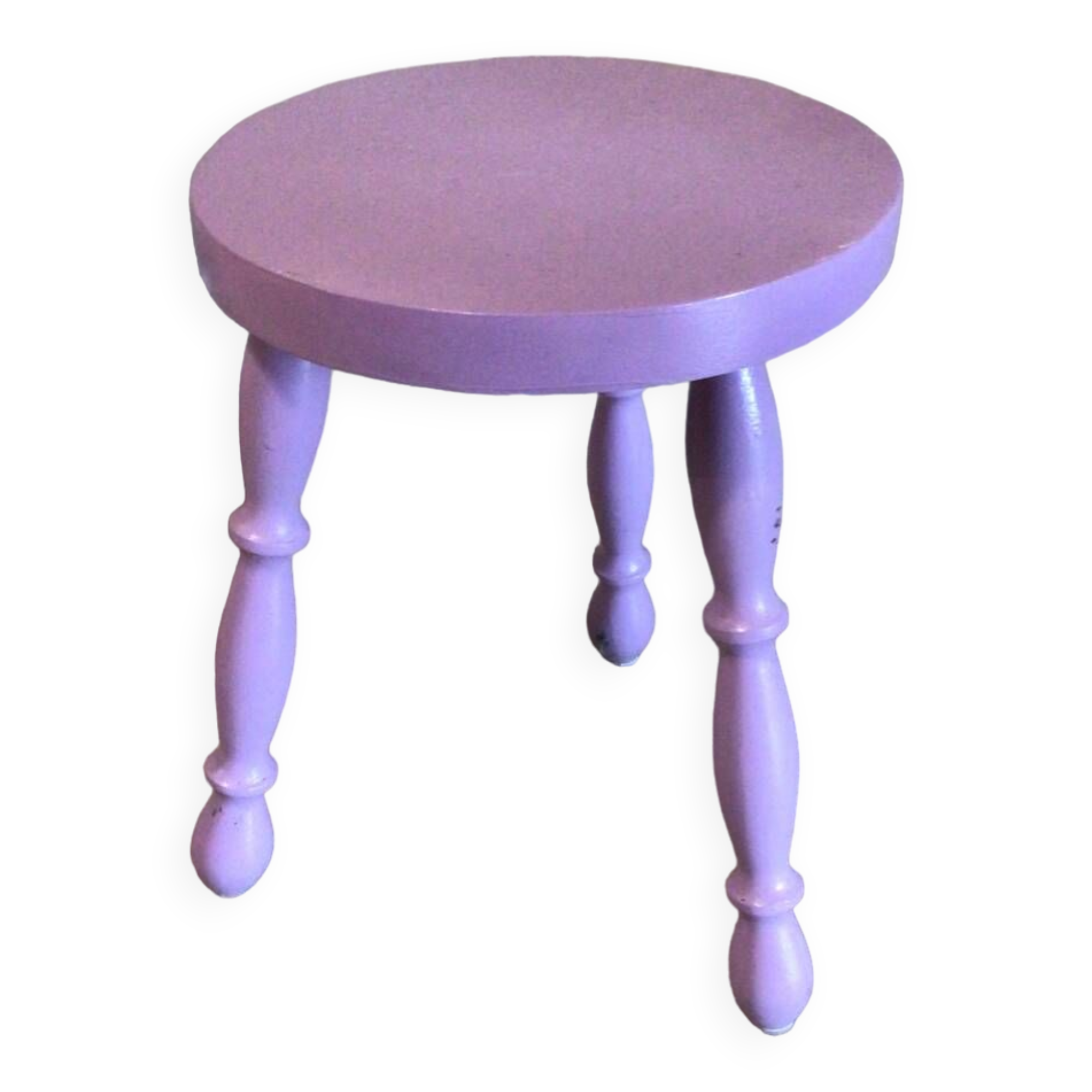 Lilac tripod stool