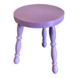 Lilac tripod stool