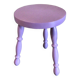 Lilac tripod stool