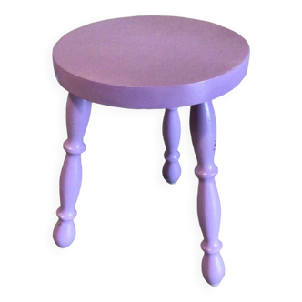 Lilac tripod stool