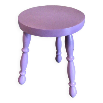 Lilac tripod stool