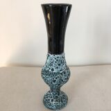 Vase Soliflore fat lava ceramic sea foam