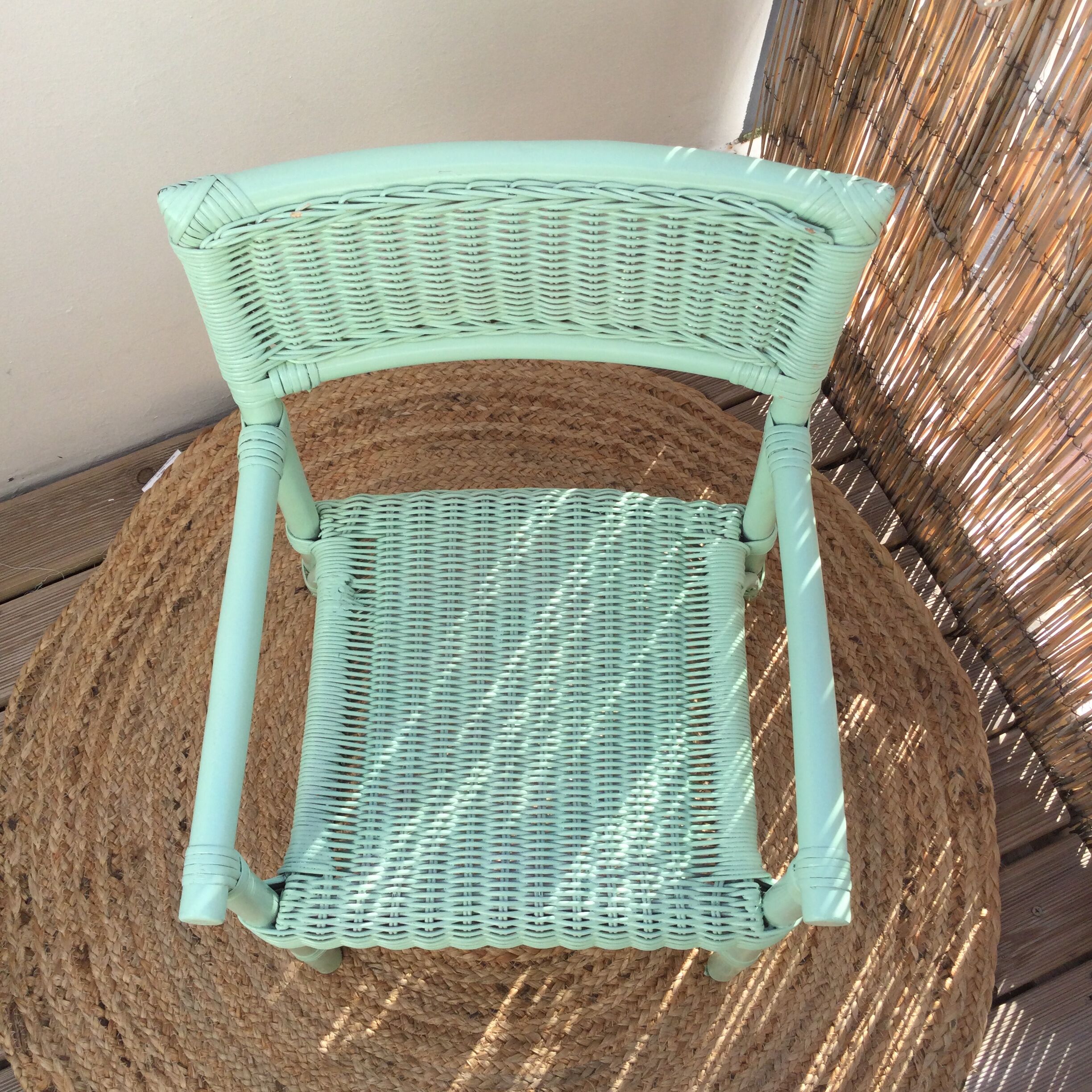Wicker children's armchair