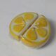 Ceramic lemon salt and pepper barbotine