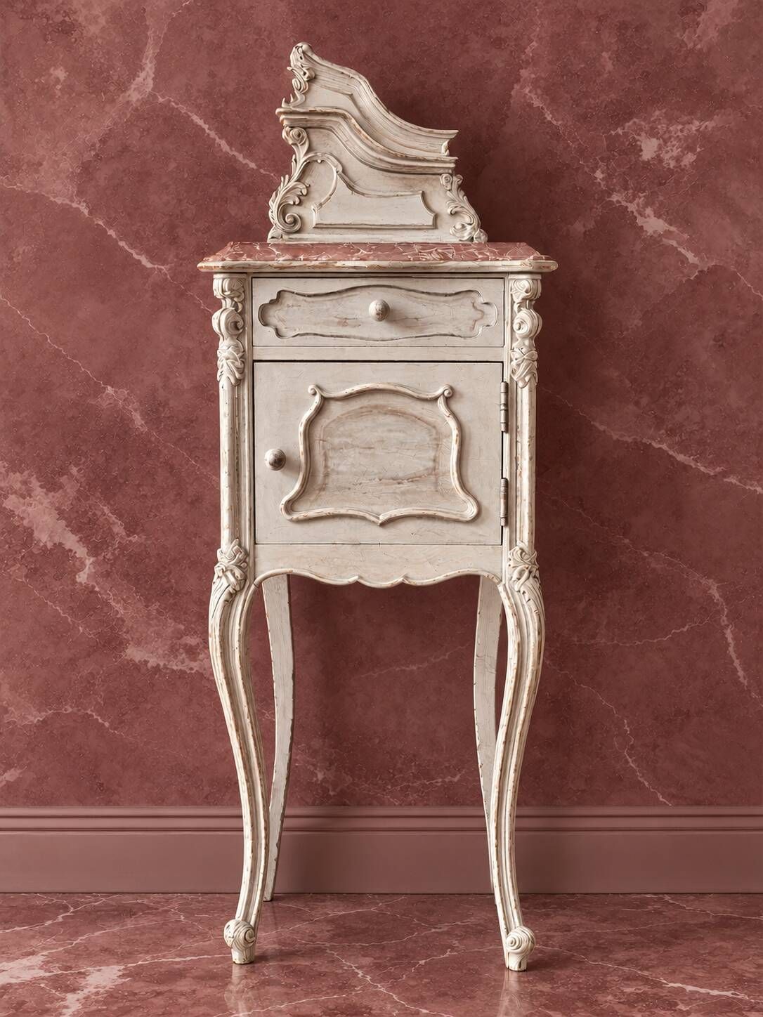 Table de chevet style louis xv rénovation artisanale