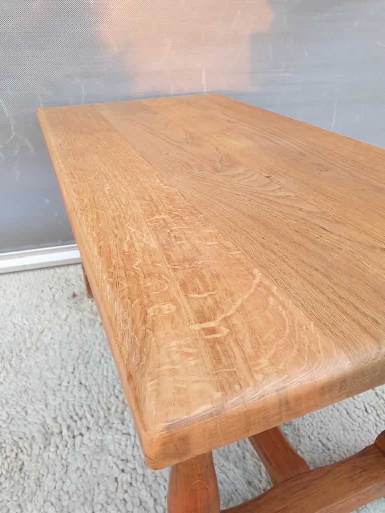 Coffee table with balusters in the manner of farmhouse tables