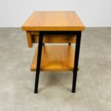 50s bedside table with wood effect, modernist