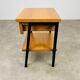 50s bedside table with wood effect, modernist