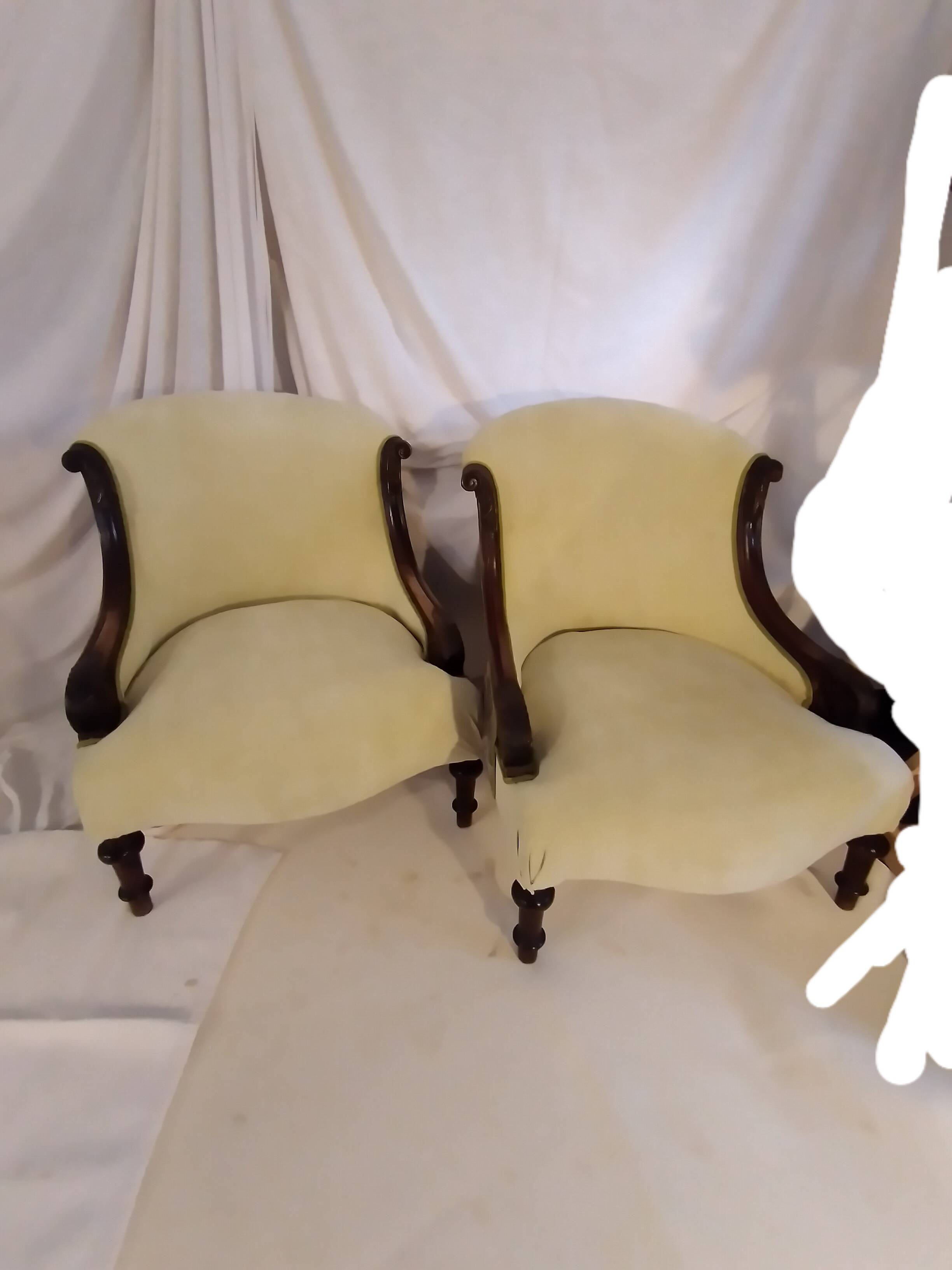 Pair of 19th century armchairs