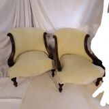 Paire de Chauffeuses XIXème siècle