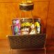 Free-standing ashtray with magazine holder