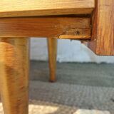 vintage commode, tapered legs