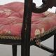 Set of 2 antique French Napoleon III chairs inlaid with mother-of-pearl