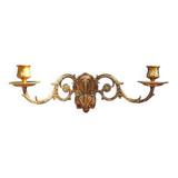 French Antique bronze piano wall candle sconce Art Nouveau stamped E MULLER