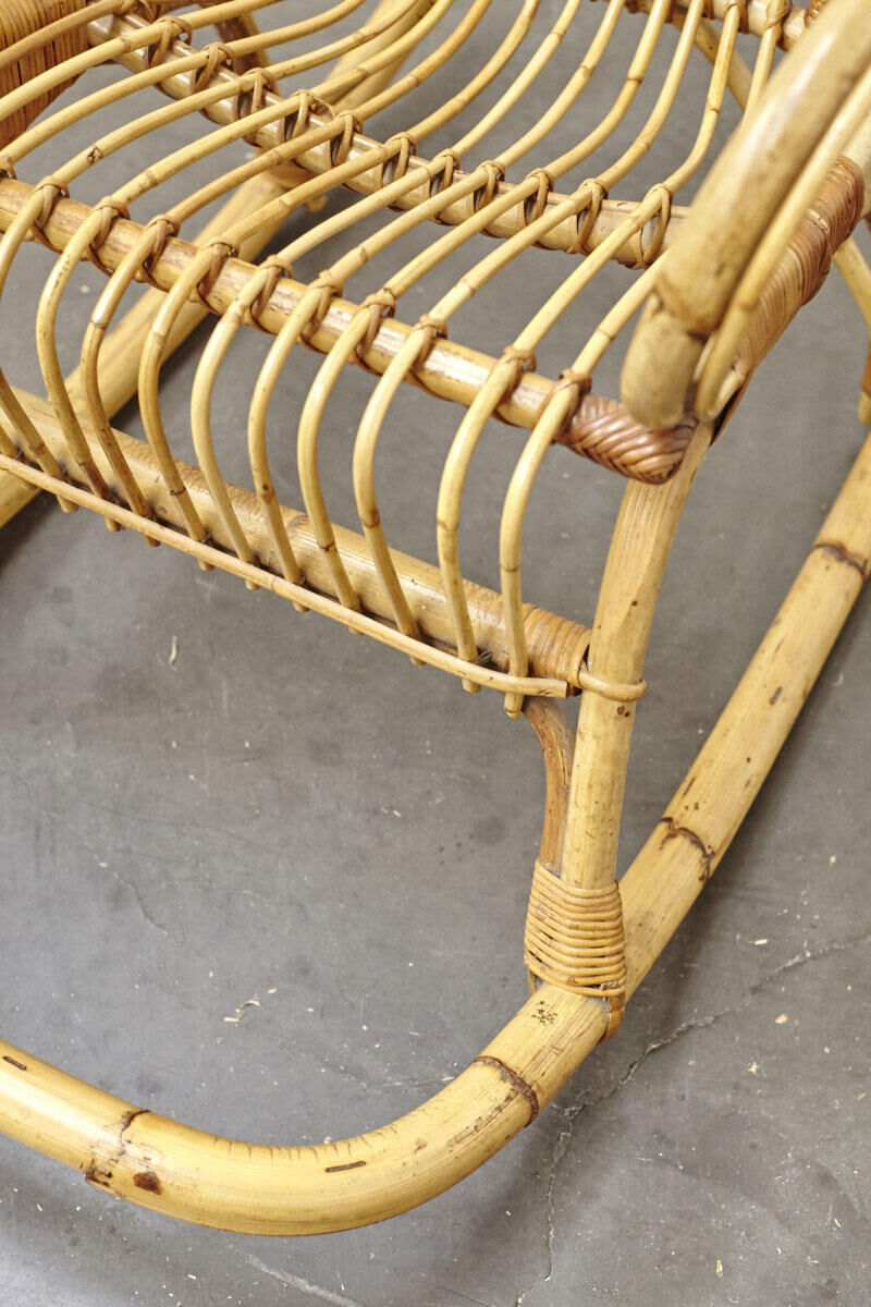 Rattan rocking chair