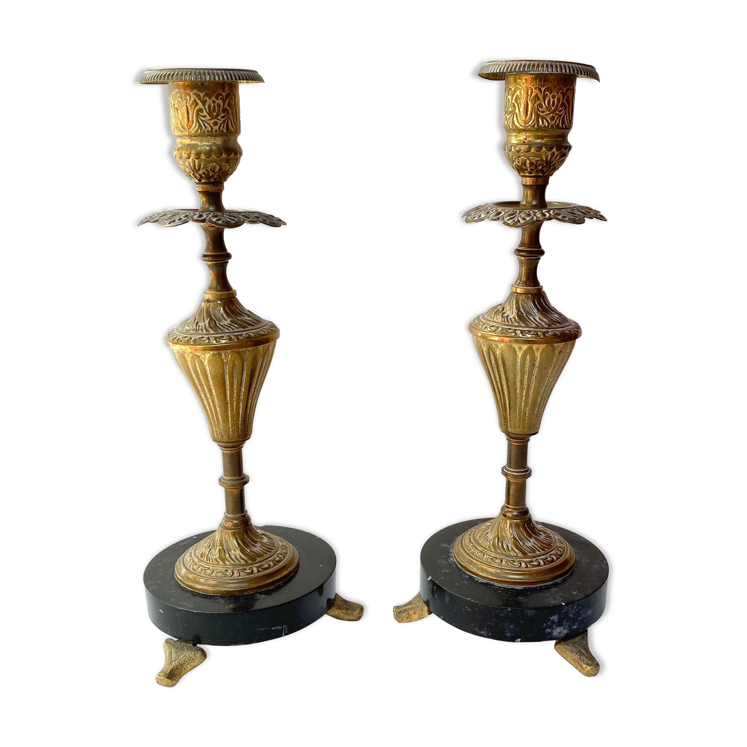 Pair of antique candlesticks