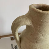 Vintage clay pot in minimalist style