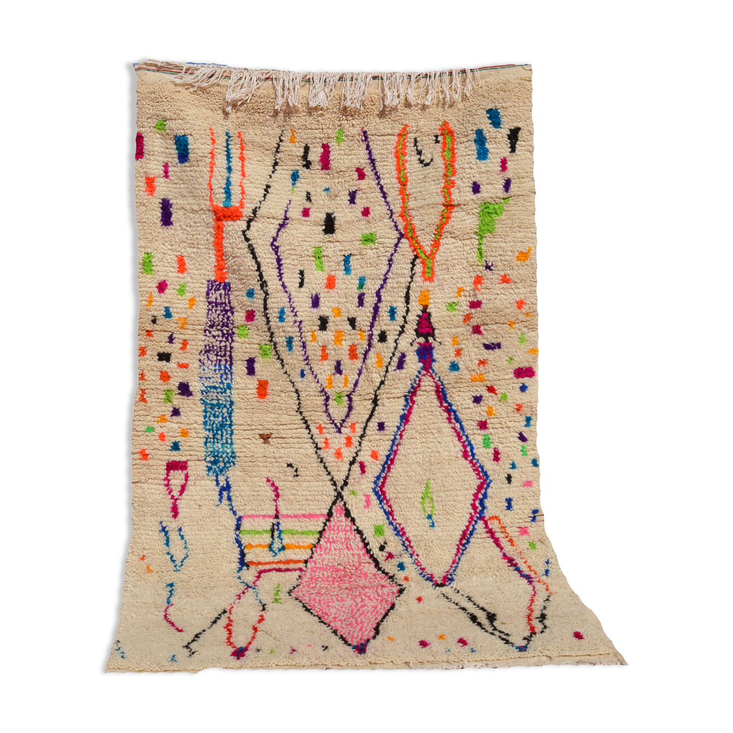 Moroccan berber carpet 194x118cm