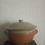 Ancienne soupière en grès émaillé