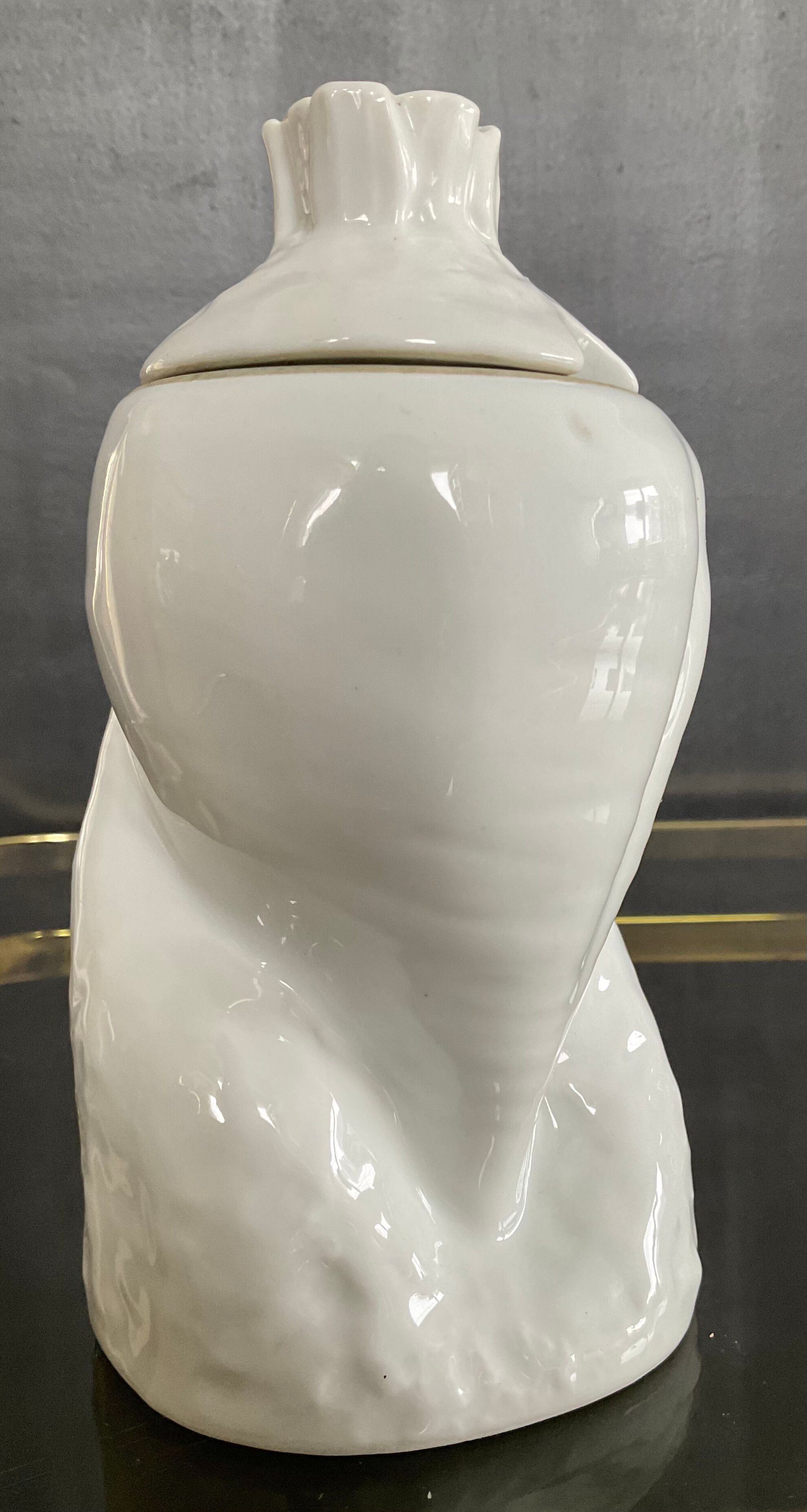 Old covered pot in porcelain Germany