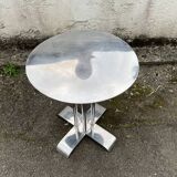 Modern round metal side table