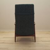 Green melange armchair, Danish design, 1970s, production: Denmark
