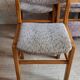Set of 6 vintage solid elm chairs.