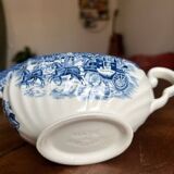 Saucier en faïence bleu de Enoch Wedgwood - Royal Homes of Britain