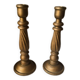 Grand bougeoir en bois