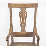 Antique oak armchair