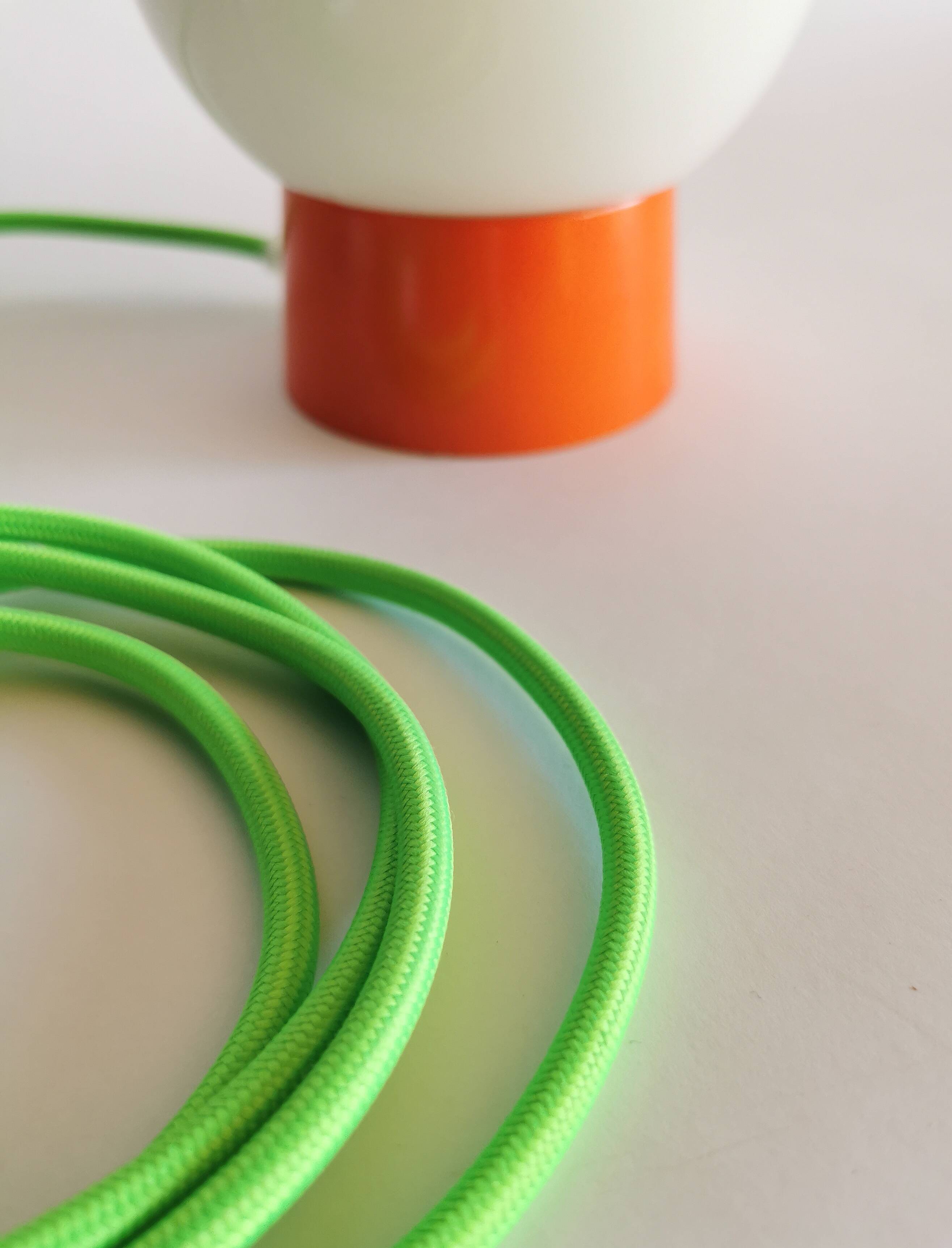 Vintage white opaline "Orange" living room bedside desk lamp